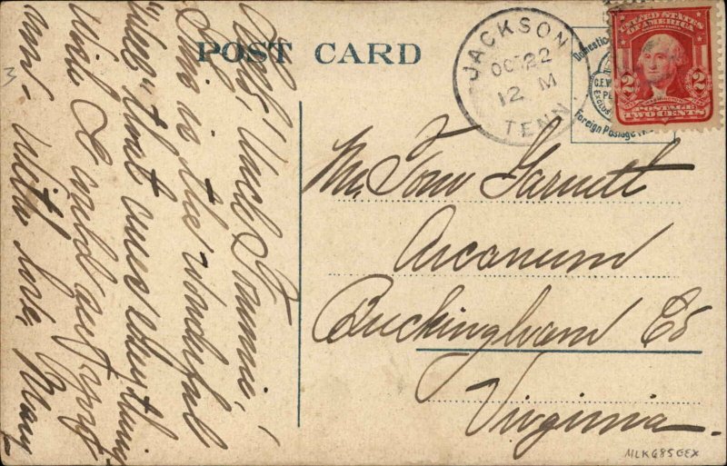 Jackson TN Electro-Calybeiate Well c1910 Postcard