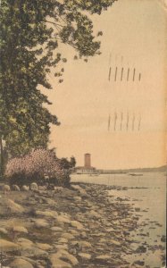 USA - Lakefront Miller Memorial Bell Tower Chautauqua New York 04.91