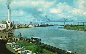 Savannah Georgia, The Eugene, Talmadge Memorial Steep Bridge, Vintage Postcard