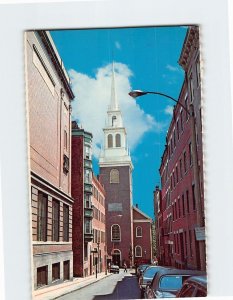 Postcard Old North Church (Christ Church), Boston, Massachusetts