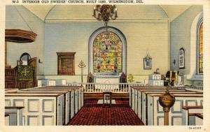 DE - Wilmington. Old Swede's Church Interior