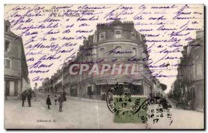 Old Postcard Cholet L Avenue Gambetta and Rue Nationale