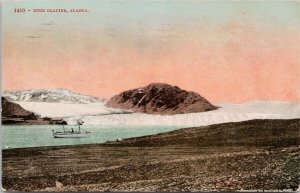 Muir Glacier Alaska AK Ship Boat c1910 Edward Mitchell Postcard E77