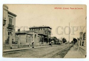 497025 SPAIN MALAGA Caleta Paseo de Sancha Vintage postcard