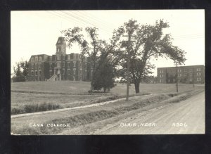 RPPC BLAIR NEBRASKA DANA COLLEGE VINTAGE REAL PHOTO POSTCARD