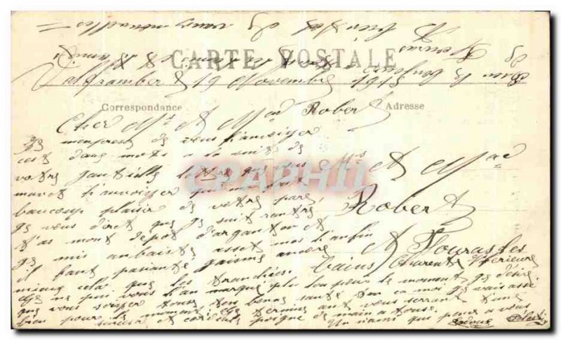 Old Postcard Argentan L Eglise Saint Germain The nave