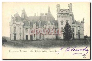 Old Postcard surroundings Limoges Le Chateau de Bort (Facade E)