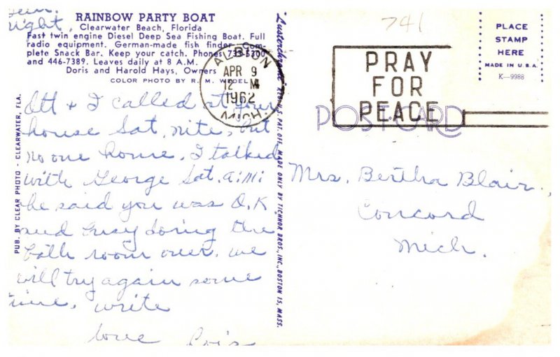 Florida Clearwater Rainbow Party Boat