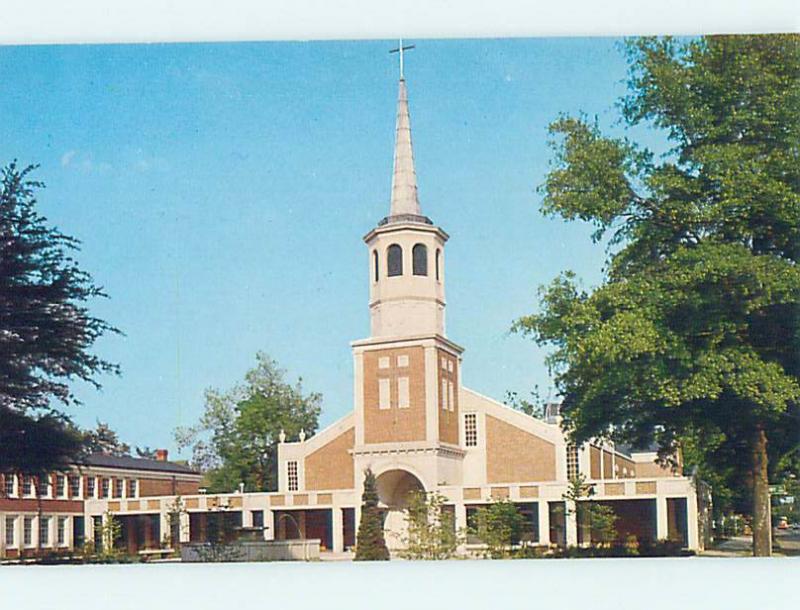 Unused Pre-1980 CHURCH SCENE Aiken South Carolina SC hs6699