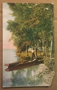 VINT .01 PC 1910 USED - A BEAUTY SPOT, WINONA LAKE, INDIANA