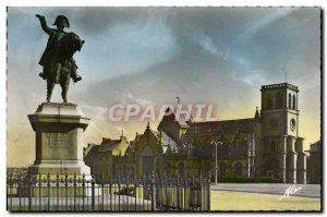 Modern Postcard Cherbourg Statue Of Napoleon 1st