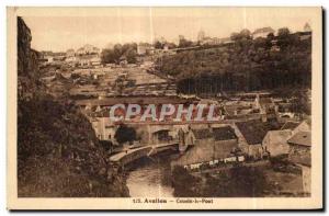 Old Postcard Avallon Cousin Bridge