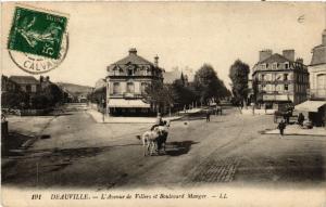 CPA DEAUVILLE - L'Avenue de VILLERS et Boulevard Manger (515637)