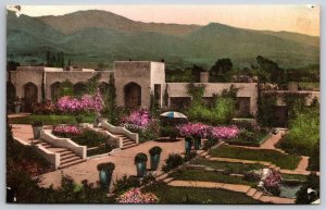Samarkand Persian Hotel Santa Barbara CA UNP Hand Colored Albertype Postcard K8