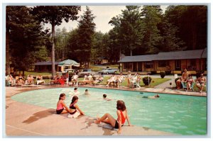 c1960's Overlooking Lake Winnipesaukee St. Moritz Terrace Laconia NH Postcard