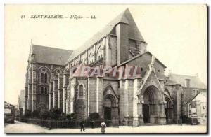 Postcard Old St Nazaire The Church