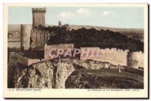 Old Postcard Beaucaire Gard Le Chateau and the Remparts