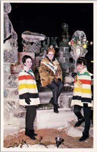 Edmonton Alberta Muk-Luk Mardi Gras Queen Winter Carnival Unused Postcard H25