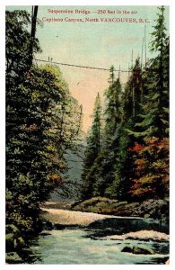 Postcard BRIDGE SCENE Vancouver British Columbia BC AR9496