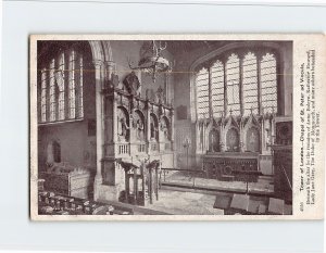 Postcard Chapel of St. Peter ad Vincula Tower of London England