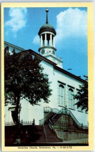 Postcard - Moravian Church - Bethlehem, Pennsylvania