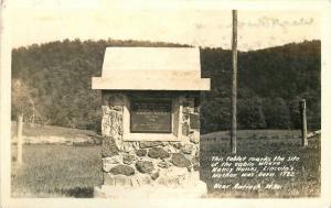 Antioch West Virginia Lincoln's Mother Historic Marker 1920s RPPC Postcard 13389