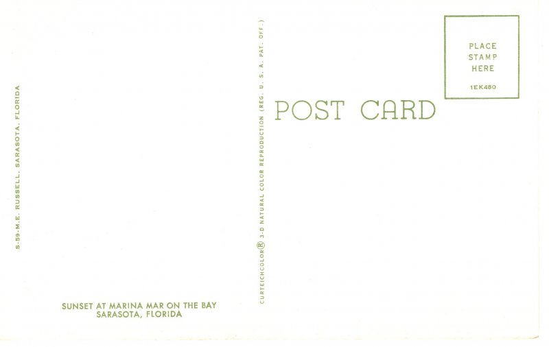 PC6192 MARINA MAR, SARASOTA, FLORIDA