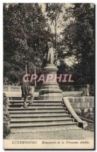 Old Postcard Luxembourg Monument of Princess Amelie