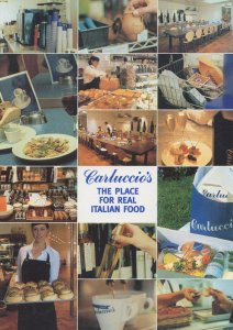 Carluccios Real Italian Food Central London Restaurant Postcard