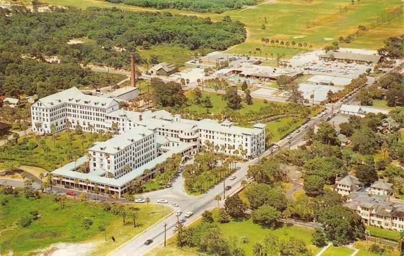 FL, Florida ORMOND BEACH HOTEL~Ellinor Village Golf~Country Club Chrome Postcard