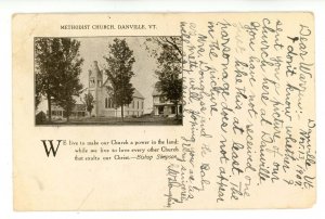 VT - Danville. Methodist Church circa 1907