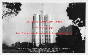 CA, San Francisco, California, RPPC, Pacific Telephone & Telegraph Co, Photo