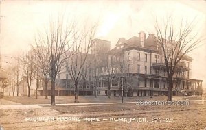Michigan Masonic Home - Alma Postcard