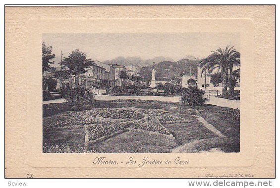 Les Jardins Du Carei, MENTON (Alpes Maritimes), France, 1900-1910s