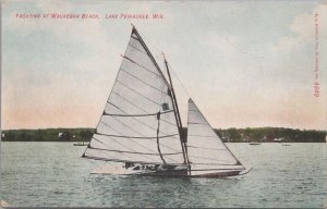 Postcard Yachting at Waukesha Beach Lake Pewaukee WI