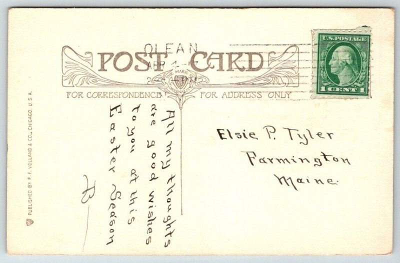 Easter Greetings  Mother Goose   Postcard  1917