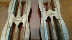 Vintage Strap on Ice Skate Blades made by Arco