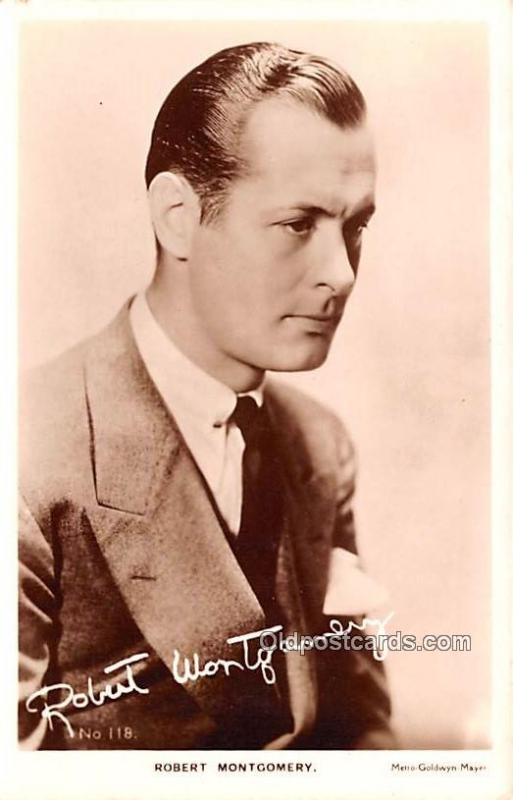 Robert Montgomery Movie Star Actor Actress Film Star Unused 