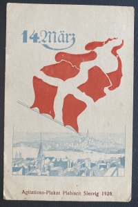 Mint Advertising Postcard Agitations Poster plebiscite schleswig 1920