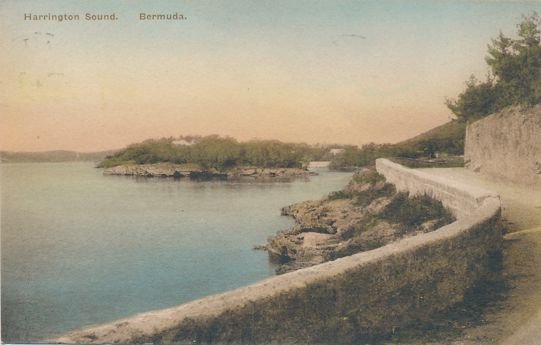 Harrington Sound, Bermuda - Hand-Colored by Albertype - pm 1935