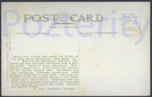 LONG BEACH SANITARIUM  LONG BEACH CALIFORNIA