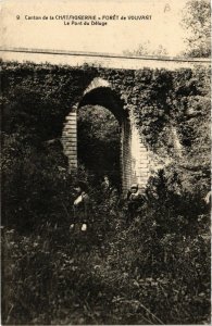 CPA Canton de La Chataigneraie - Foret de VOUVANT - Le Pont du Déluge (637045)