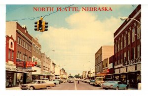 NE - North Platte. Main Street ca 1962