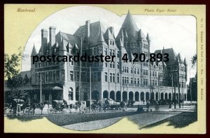 h2843 - MONTREAL Quebec Postcard 1910s Place Viger Hotel. Wagons Horses