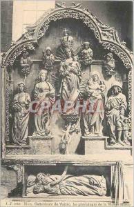 'Old Postcard Zion Cathedrale de Valere''s Genealogy of the Virgin Mary'