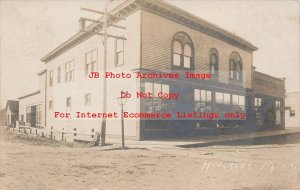 MN, Hinckley, Minnesota, RPPC, Dry Goods Store, 1908 PM, WS King Photo