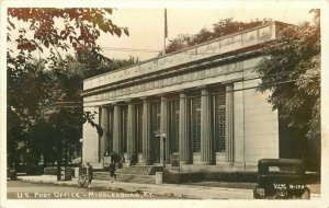 Automobile US Post Office Middleboro Kentucky 1948 RPPC Photo Postcard 20-5730