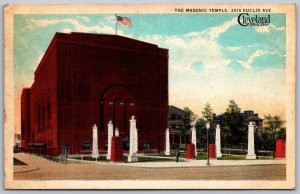 Cleveland Ohio 1920s Postcard The Masonic Temple