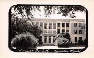 Kansas Ks Postcard Real Photo RPPC c1950 KINSLEY Edwards County Court House