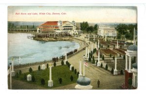 CO - Denver. White City Amusements, Ball Room & Lake ca 1911